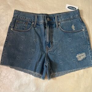 Old Navy Blue Jean Shorts Distressed Casual